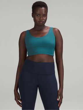 Lululemon Align Ribbed Bra *Light Support, A/B Cup Green Jasper / Green Jasper